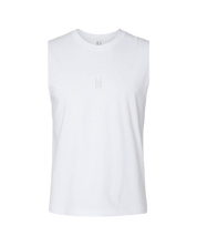 White sleeveless shirt on a white background