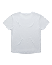 White t-shirt on a white background