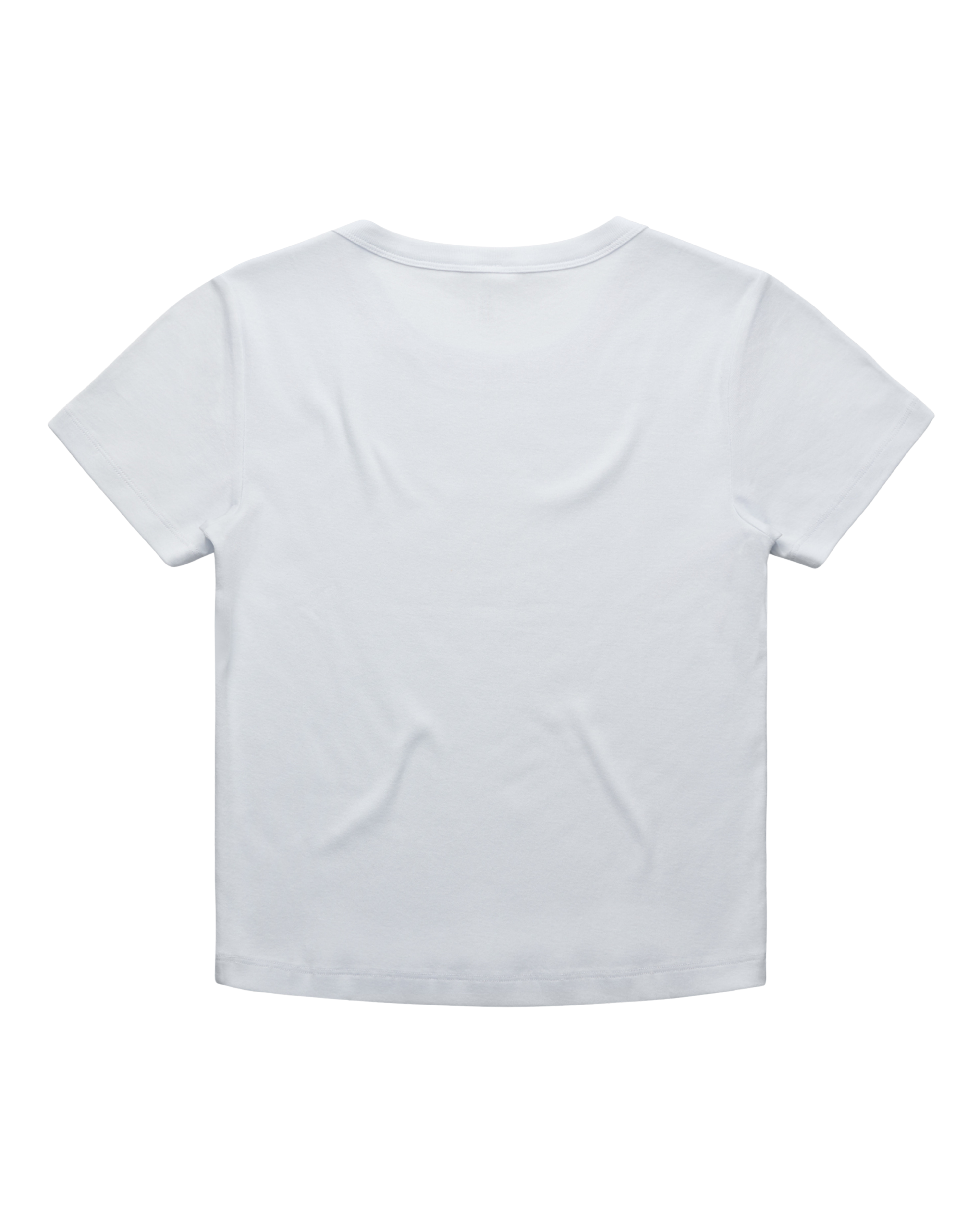 White t-shirt on a white background