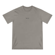 Gray t-shirt with 'MOTIV' logo on a white background