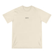 Natural t-shirt with 'MOTIV' logo on a white background