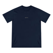 Navy blue t-shirt with 'MOTIV' logo on a white background
